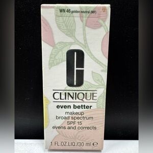 Clinique Even Better Makeup broad spectrum SPF 15 pick shade 1 fl oz 30 ml NIB